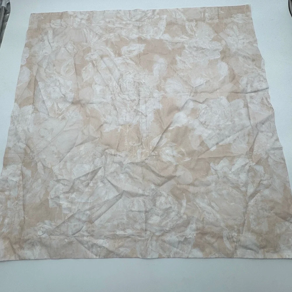 Monique Lhuillier Pottery Barn Garden Rose Euro Shams set x2 Floral Cotton 26x26